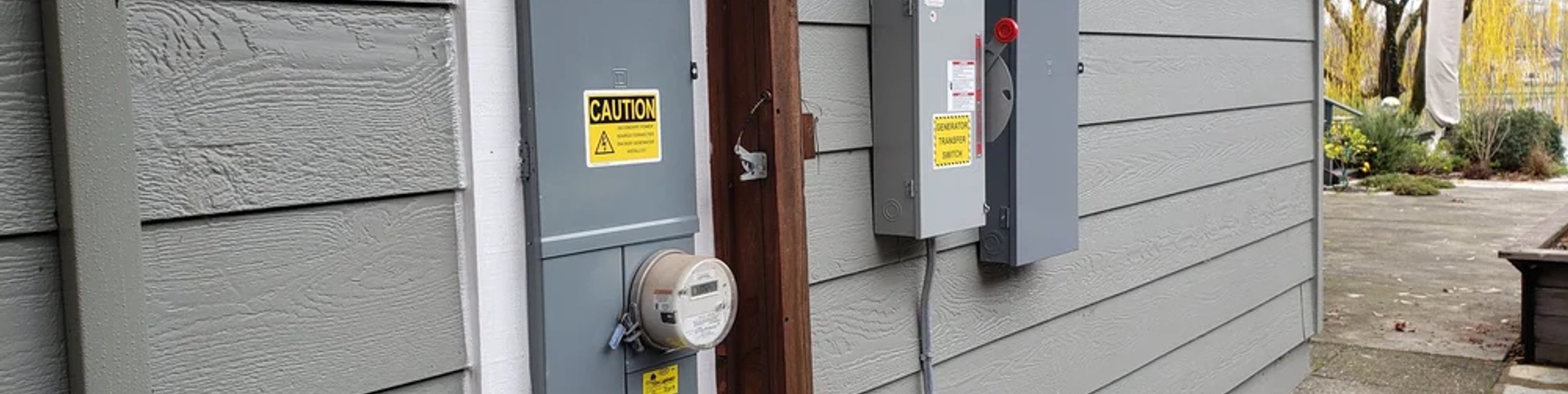Exterior electrical equipment reviewed during a Sonoma County electrical inspection