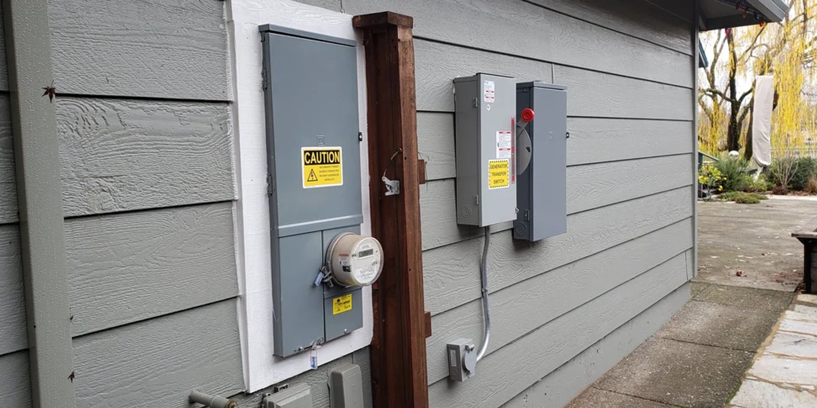 Exterior electrical equipment reviewed during a Sonoma County electrical inspection